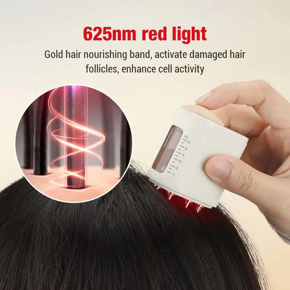 Advanced Hair Serum Applicator with Red Light Therapy