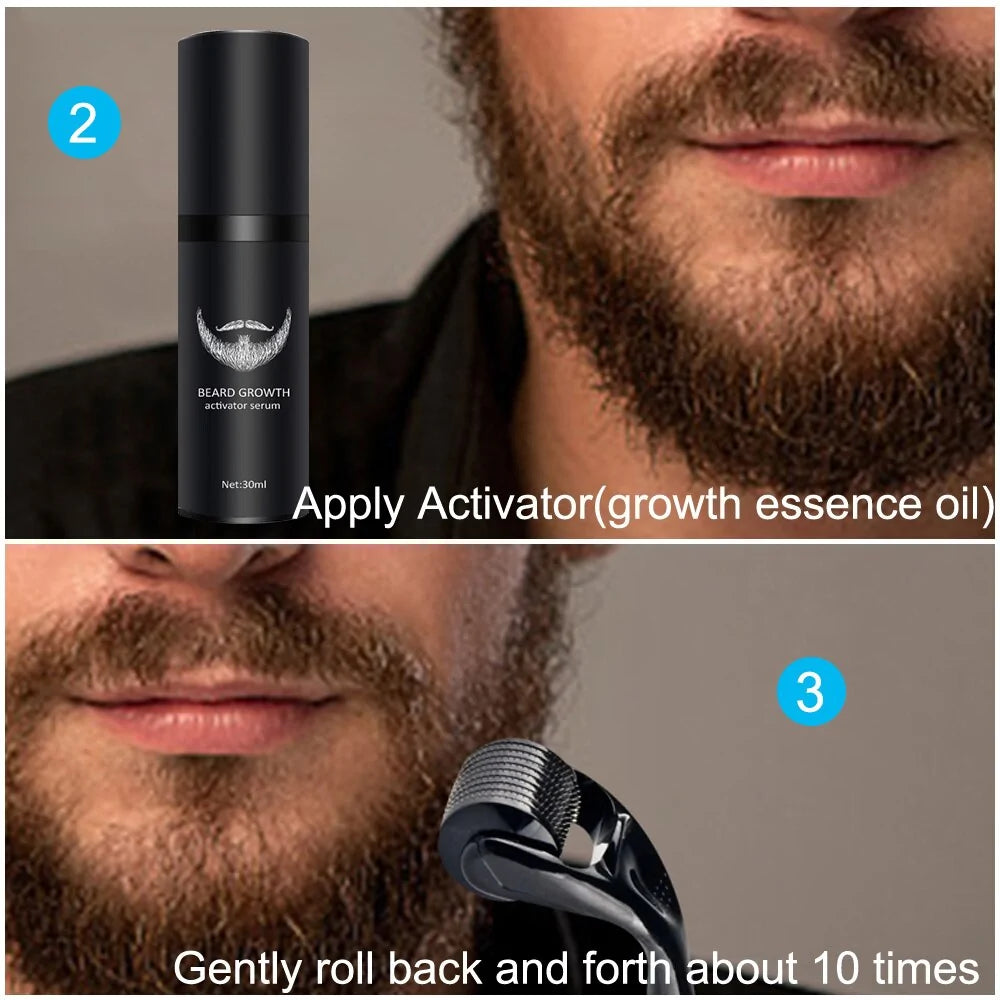 4 Piece Beard Growth Kit